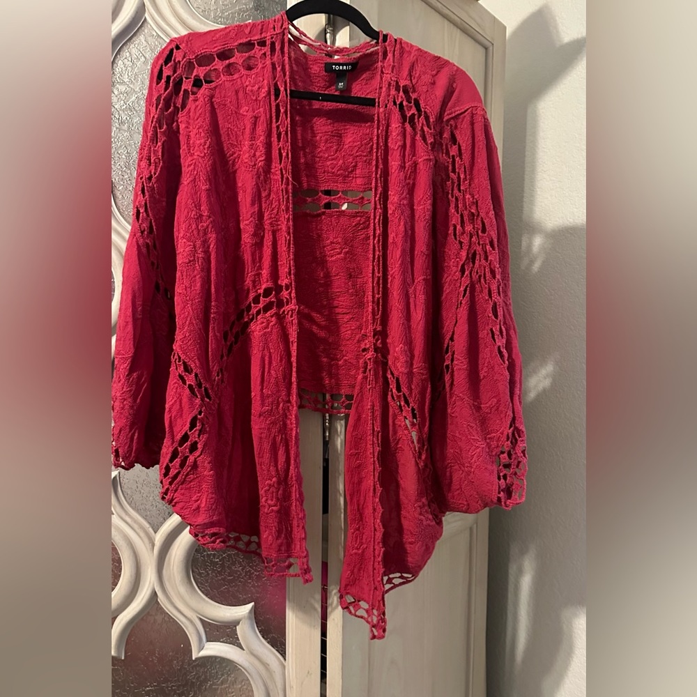 Torrid red kimono